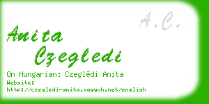 anita czegledi business card