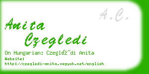 anita czegledi business card